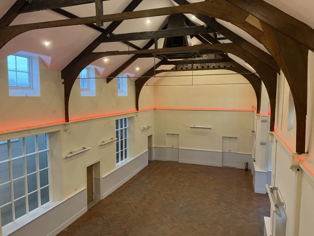 Infrared heating solutions for village halls