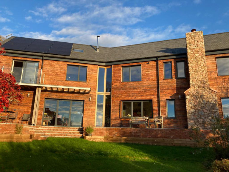 Infrared heating and heat pump hybrid system in sustainable rebuild
