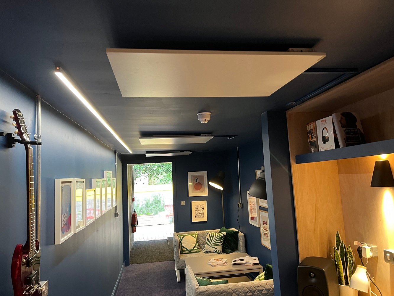 Discreet Herschel Infrared heating panels donated to a DIY SOS project