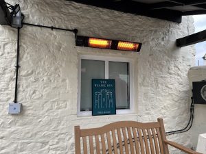 Herschel Manhattan heating pub outdoor seating area