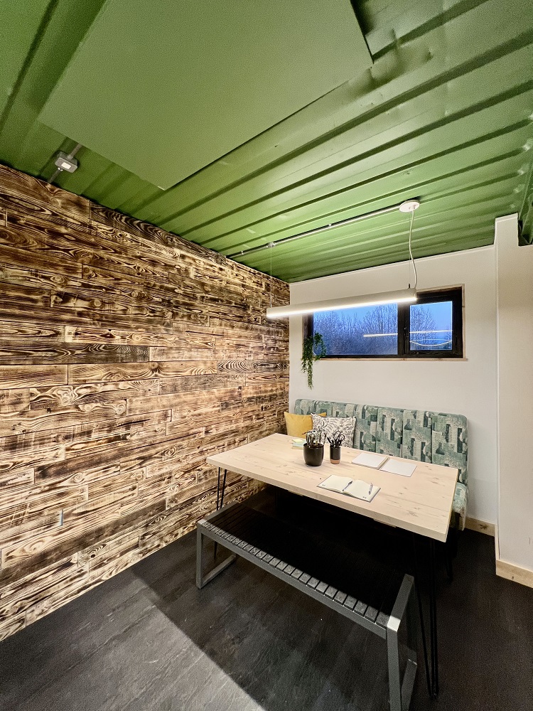 Living space heated by Herschel Infrared