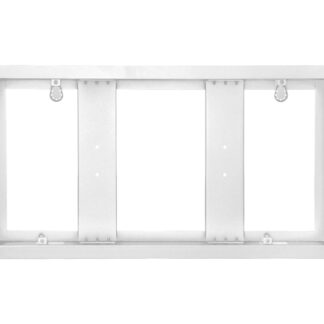 Krystal Ceiling Recess Kit in White for flush ceiling mounting