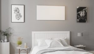 Herschel Comfort white installed in a bedroom