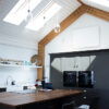 Comfort infrared panel in kitchen