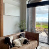 Comfort white infrared panel heater installed in home