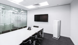 Freestanding infrared heater: Select S3 heater in office