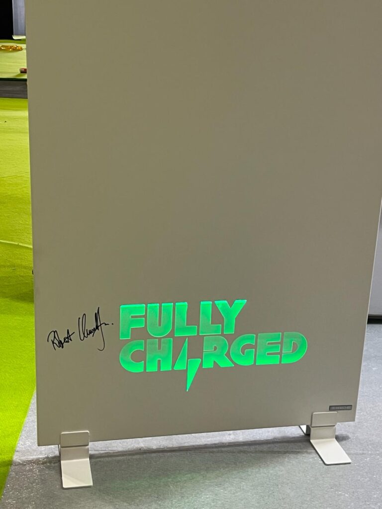 Fully Charged Comfort panel for Everything Electric exhibition