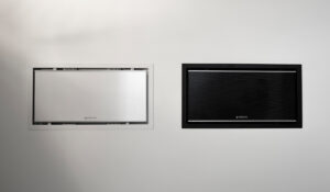 Krystal ceiling recess bracket is available in white or black