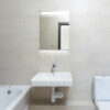 Select XLS Heated Bathroom Mirror with Lights includes demist function