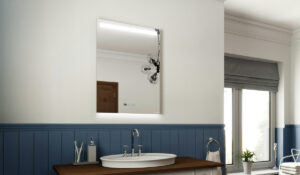 Select XLS Heated Bathroom Mirror with Lights designer infrared heater