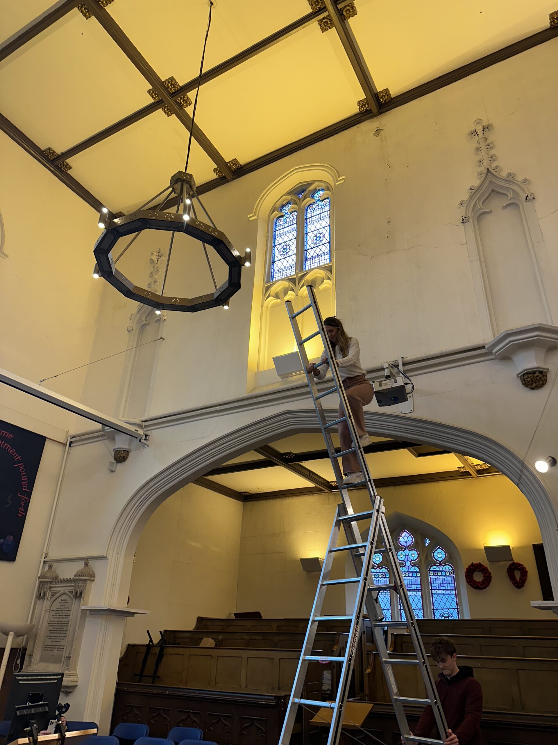 Filming with Fully Charged team