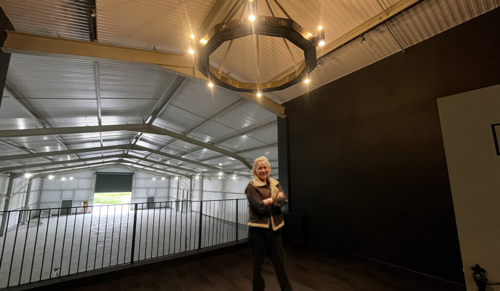 Sarah Beeny with Herschel Halo at Stokeford Studios