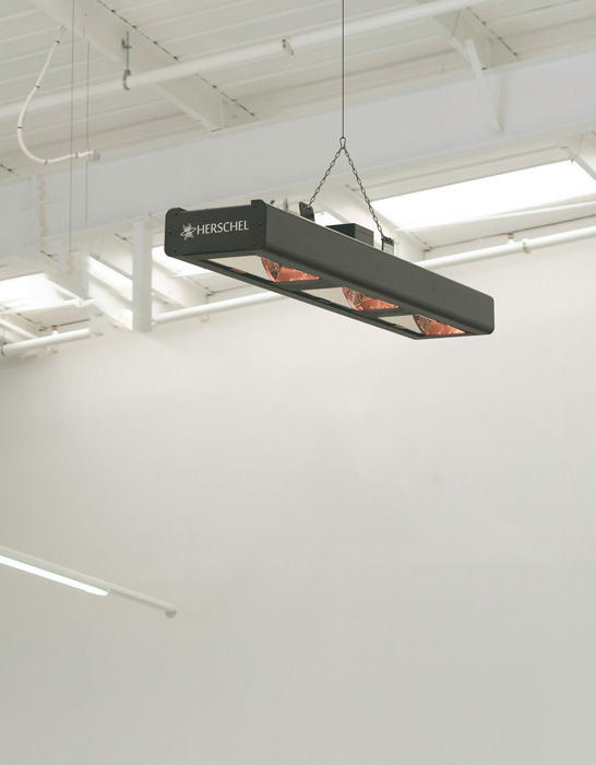 Vulcan commercial heater installed in a warehouse