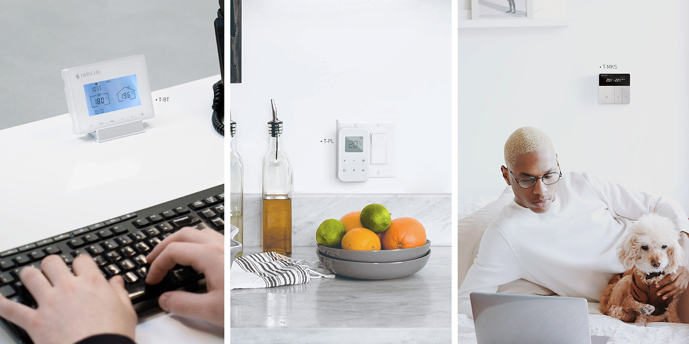 Lifestyle examples of Herschel Thermostats