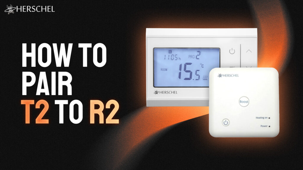 How to pair T2 thermostat to R2 receiver video
