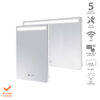 Select XLS Heated Bathroom Mirror with lights 400W and 600W