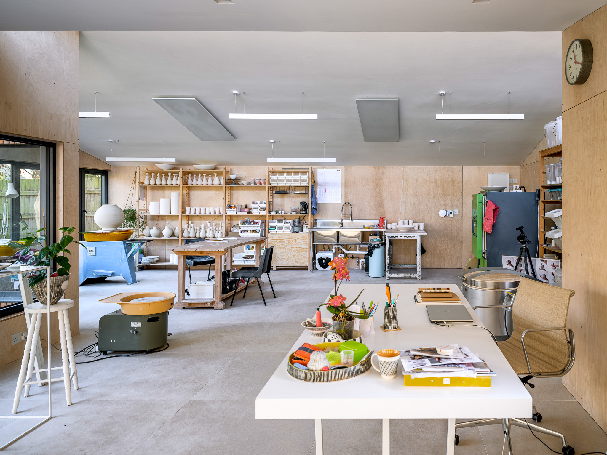 Okopod Ceramic Studio space heated with Herschel Infrared panels