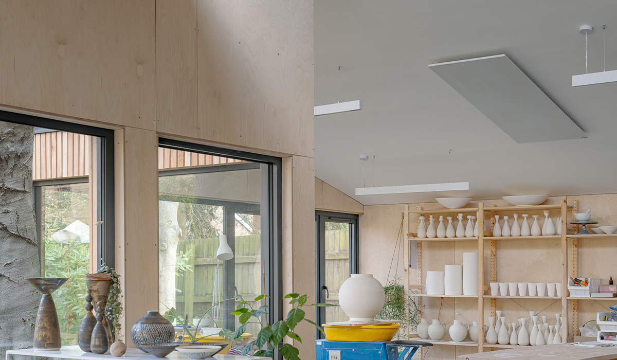 Okopod Ceramic Studio sustainably heated by Herschel Infrared