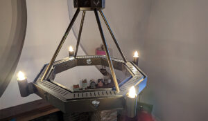 Herschel Halo Mini with decorative panels and lights installed in customer home