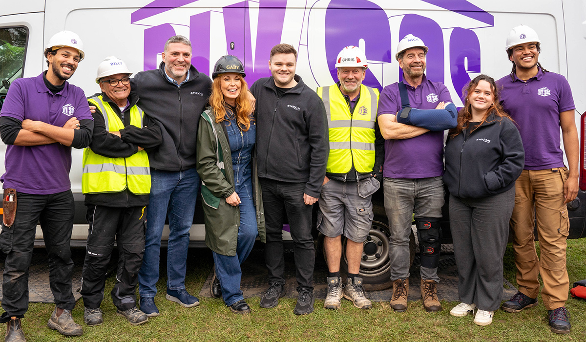 Herschel supporting a DIY SOS Big Build with infrared heating panels
