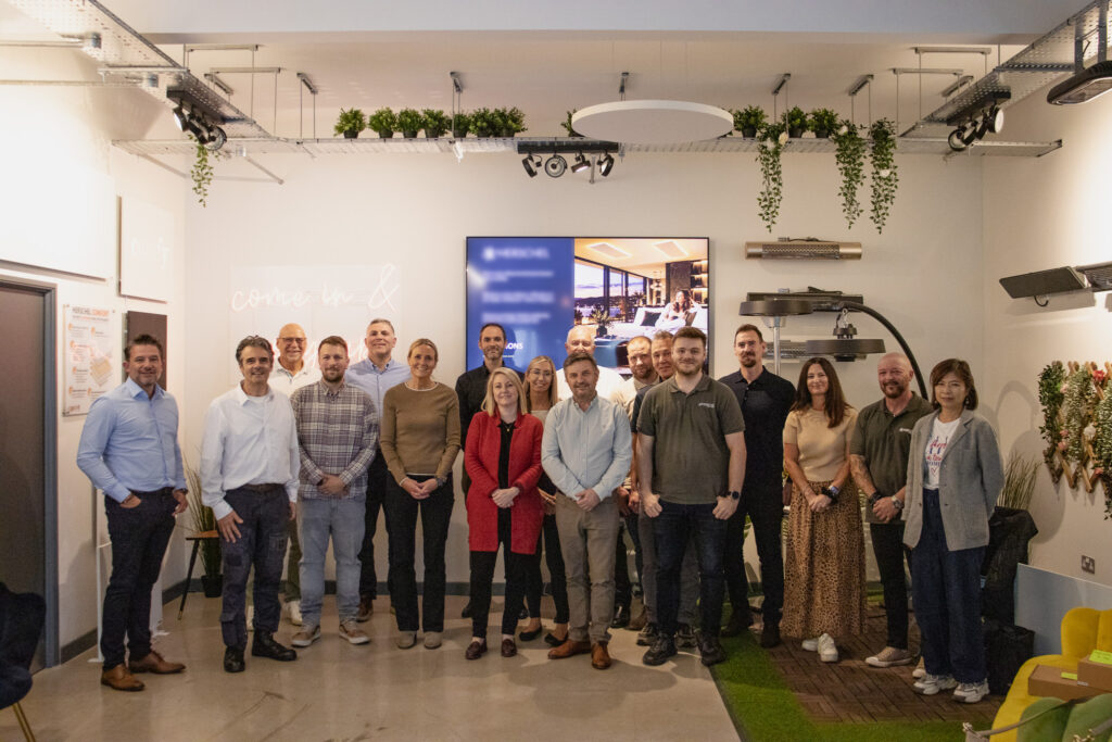The UK and Eu sales teams at Herschel Infrared's annual sales meeting